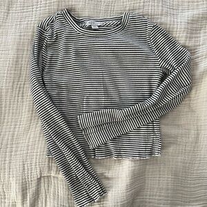 Crewcuts Black and White Striped Kids Top